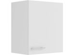 HäNgeschrank Optifit "Bella", Weiß (Weiß, Weiß), B:50Cm H:57,6Cm T:34,6Cm, Holzwerkstoff, SchräNke, HäNgeschrank, Breite 50 Cm, 1 TüR, 1 Einlegeboden