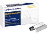 Soennecken Heftklammern 3495 Nr.10 Verzinkt 1.000 St./Pack.