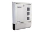 Rottner Briefkasten Corto Inox Silber