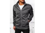 Dstreet Uomo Jamma Felpa Con Zip Grigio Scuro L