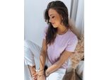 Dstreet Maglietta A Maniche Corte Da Donna Laostram Viola Xl