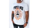 Dstreet T-Shirt Uomo A Maniche Corte Ikelin Bianco M