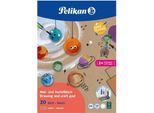 Pelikan 300002285 Blocco Da Disegno E Artigianato Pelikan C4/20 Nature, Din A4