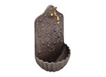 Antica Fontana A Muro Da Esterno In Ghisa Marrone 40-X-24-X-15-Cm Decorazione Da Giardino