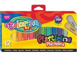 Plastilina 12 Colori Oro + Argento Colorino