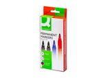 Q-Connect® KF26088 Marcatore Permanente - Circa 2 - 3 Mm, Confezione Da 4 Pz