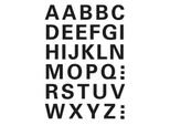 Herma 4163 4163 Etichette Per Lettere - A-Z, 15 Mm, Resistenti Alle Intemperie, Nere