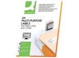 Q-Connect® KF10660 Etichette Inkjet+Laser+Copia - 105,0X148,5 Mm, Bianco, 400 Pezzi/100