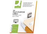Q-Connect® KF10664 Etichette Inkjet+Laser+Copia - 210,0X297,0 Mm, Bianco, 100 Pezzi/100