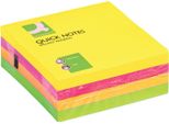 Q-Connect® KF01348 Cubo Per Note Adesive - Colori Brillanti, 76 X 76 Mm