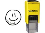Trodat 163244 Trodat Timbro Motivazionale Edy "Face"", Giallo"