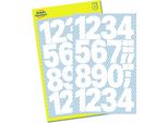 Avery Zweckform® 3787 3787 Etichette Numeriche - 0-9, 25 Mm, Bianche, Autoadesive, Resistenti Alle Intemperie, 28 Etichette