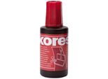 Kores Stempelfarbe, Inhalt: 27 Ml, Rot