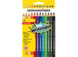Eberhard Faber 518712 Eberhard Faber Matita Colorata Esagonale Big Winner, Confezione Da 12 Pezzi