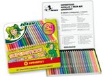Jolly 3000-0449 24X Supersticks Metallic + NEON-MIX Buntstifte Farbsortiert