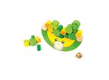 Piede Piccolo 7357 Rana D'equilibrio In Legno, Con Cilindri E Cubi, Multicolore, 20 Pezzi (1 Set)