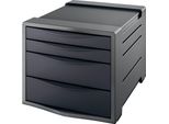 Cassettiera Esselte Vivida 4 Cassetti Nero