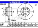 Ate Disco Freno Articolo: 24.0132-0117.1