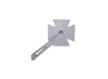 Specchio Chopper Gothic, Cromato, Lato Sinistro