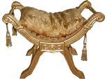 Casa Padrino Panca Barocca Moda1 Oro / Oro - Mobili Barocchi