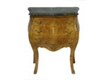 Casa Padrino Cassettone Barocco Con Piano In Marmo In Noce H 75 Cm, L 60 Cm - Comodino Console