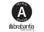 Coperta In Cotone Brabantia Con Schiuma Da 2 Mm, Copriasse Da Stiro, Neutro, 110 X 30 Cm, 194825
