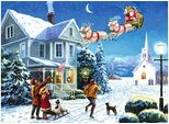 Pittura Numerica "Babbo Natale"", 30 X 40 Cm"