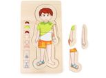 Puzzle In Legno A Forma Di Piede Piccolo Anatomy Boy 5842 Puzzle Multicolore