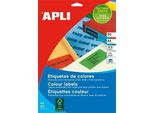 Adesivi Apli 01595/ 105 X 37Mm/ 20 Fogli/ Giallo