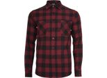Urban Classics - Camicia Di Flanella A Quadri Blu/Bordeaux - S