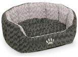 Nobby Comfort Letto Ovale "Seoli"" L X P X H: 55 X 50 X 21 Cm Grigio Scuro / Grigio Chiaro"