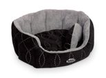 Letto Nobby Comfort Ovale "Ceno"" L X P X A: 45 X 40 X 19 Cm Nero / Grigio"