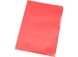 Q-Connect® KF00306 Manicotto Di Visualizzazione - A4, 120 Mym, Rosso Grana, 100 Pezzi