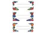 Etichette Per Cucina 76X35 Mm Composizione Di Frutti Di Bosco Confezione = 10X4 Fogli