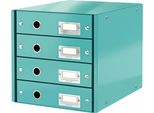 Leitz 6049-00-51 Schubladenbox Click & Store Eisblau Din A4 Mit 4 Schubladen(T)