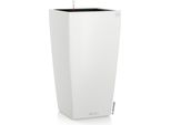 Fioriera Lechuza Cubico Color 30 White | Fioriera Con Sistema Di Irrigazione | Superficie Opaca | 29,5 X 29,5 X 56,5 Cm | 13130