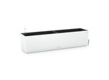 Fioriera Lechuza Balconera Colore 80 Bianco | Cassetta Da Balcone Con Sistema Di Irrigazione E 2 Inserti Per Piante | Superficie Opaca | 79 X 19 X 19 Cm | 15680