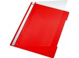 Leitz 4191-00-25 25 Leitz Raccoglitore A Fogli Mobili 4191 Plastica Rossa Din A4