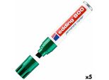 Edding 4-800 004 Marcatore Permanente Punta Smussata Verde 5 Pz
