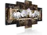 Quadri Su Tela 200X100 Cm B-A-0030-B-O Quadro Su Tela Non Tessuta 5 Pezzi Stampa D'arte Moderna Arte Murale Xxl Decorazione Murale Design Quadro Murale Fiori Orchidi