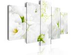 Quadri Su Tela 200X100 Cm B-A-0033-B-N Quadro Su Tela Non Tessuta 5 Pezzi Stampa D'arte Moderna Arte Murale Xxl Decorazione Murale Design Quadro Murale Fiori