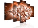 Quadri Su Tela 200X100 Cm B-A-0026-B-N Quadro Su Tela Non Tessuta 5 Pezzi Stampa D'arte Moderna Arte Murale Xxl Decorazione Murale Design Quadro Murale Fiori Orchidi