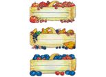 Etichette Da Cucina 76X35 Mm Cestini Per Frutta Ve=10X4 Fogli