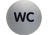 Pittogramma Wc In Acciaio Inox Confezione Da 5