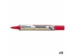 Pentel - Penna A Punta Piatta Pentel NLF50 Maxiflo Da 1 Mm Rosso | 12 Pezzi