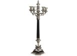 Solido Portacandele In Stile Antico Argento 72 X 25 Cm - Portacandele