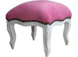 Casa Padrino Sgabello Barocco Rosa / Bianco - Mobili Antichi - Sgabello