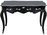 Casa Padrino Consolle Barocca Nero/Oro 120 X 80 X 58 Cm - Scrivania Da Donna - Segreteria Mobili