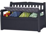 Cassetta Per Cuscini Keter Garden Bench Panca Da Giardino / Cassetta Universale Con Funzione Di Seduta, Antracite