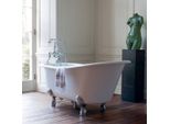 Casa Padrino Vasca Da Bagno Liberty In Pietra Naturale Freestanding 1700Mm Bhan White - Vasca Da Bagno Freestanding Retro Baroque Antique, Piedi Vasca: Standard Period White